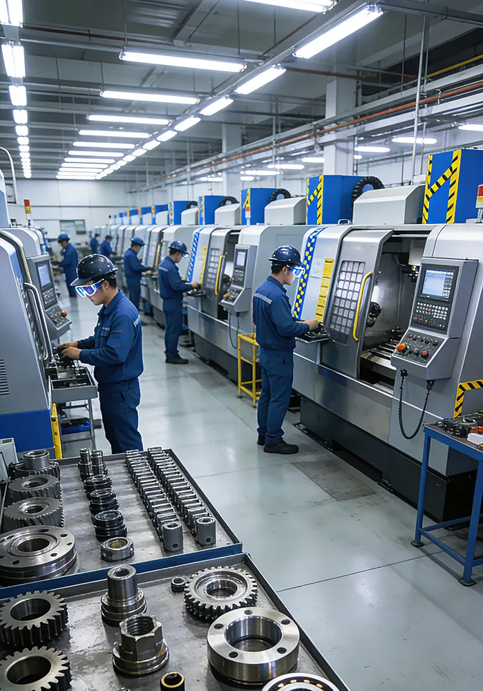 Precision CNC machining factory