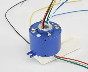 Servo motor encoder slip ring